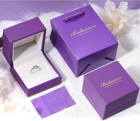 Genuine Turquoise Ring for Women 925 Sterling Silver Western Ring Vintage Boho Western Nature Gemstone Genuine Turquoise Jewelry for Women in Kuwait