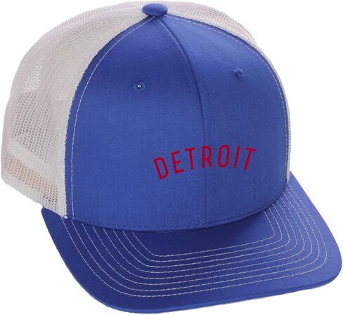 Daxton USA Cities Trucker Mesh Structured Hat Mid Profile Snapback Cap in Saudi Arabia