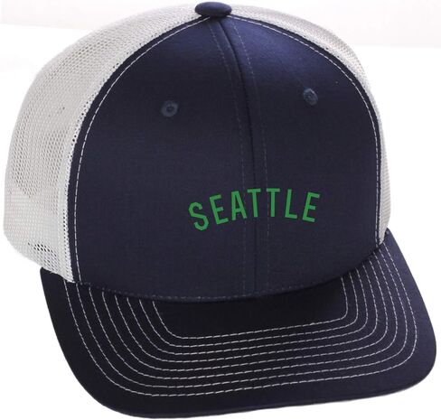 Daxton USA Cities Trucker Mesh Structured Hat Mid Profile Snapback Cap in Saudi Arabia