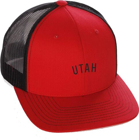Daxton USA Cities Trucker Mesh Structured Hat Mid Profile Snapback Cap in Saudi Arabia