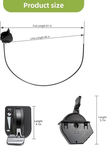 946-05098c Throttle Choke Cable Compatible with Cub Cadet Craftsman MTD Lawn Tractor Replace 946-05098a 946-05098b 746-05098a Lawn Mower Throttle Cable XT1-LT46 LT50 GT54 ST54 XT2-LT54 LX46 GX54 in Kuwait