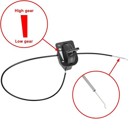 946-05098c Throttle Choke Cable Compatible with Cub Cadet Craftsman MTD Lawn Tractor Replace 946-05098a 946-05098b 746-05098a Lawn Mower Throttle Cable XT1-LT46 LT50 GT54 ST54 XT2-LT54 LX46 GX54 in Kuwait