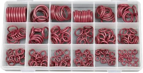 O-Ring Assortment Rubber O-Ring Set Seal Kit for A/C Automotive Air Condition Seals R134a R12 Hydraulic Mechanical in Kuwait