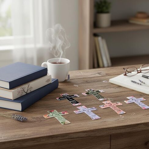 24 قطعة من الإشارات المرجعية المغناطيسية مقاس 2.16 بوصة، إشارات مرجعية مغناطيسية متقاطعة مسيحية، هدايا دينية للنساء، ملحقات دراسة الكتاب المقدس، مع مغناطيس قوي in Kuwait