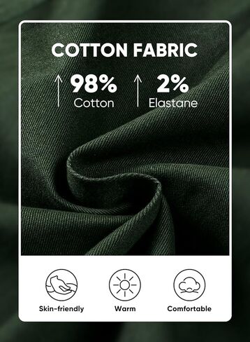 بنطال JMIERR للرجال ذو قصة ضيقة ورباط وخصر مطاطي من نسيج قطني طويل مع جيوب بسحاب، مقاس S، أسود in Kuwait