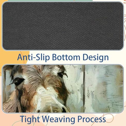 Comfortable Mouse Pad Farmhouse Funny Donkey on Wooden Desktop Mousepad, 8.3 x 9.8 in Mouse Mat, Non-Slip Rubber Base, Improves Speed and Precision in Saudi Arabia