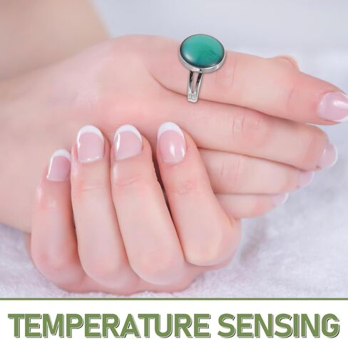 10 قطع من خواتم المزاج من SOIMISS - خاتم مزاج عتيق قابل للتعديل يتغير الألوان للنساء - للاستخدام اليومي أو المناسبات تصميم مفتوح قابل للتكديس in Kuwait