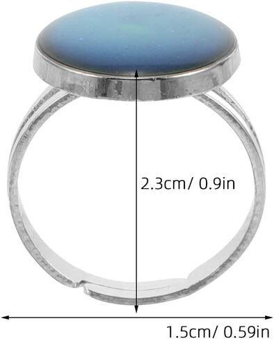 10 قطع من خواتم المزاج من SOIMISS - خاتم مزاج عتيق قابل للتعديل يتغير الألوان للنساء - للاستخدام اليومي أو المناسبات تصميم مفتوح قابل للتكديس in Kuwait