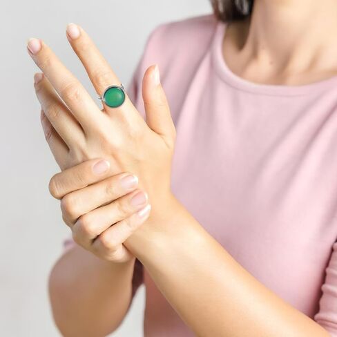 10 قطع من خواتم المزاج من SOIMISS - خاتم مزاج عتيق قابل للتعديل يتغير الألوان للنساء - للاستخدام اليومي أو المناسبات تصميم مفتوح قابل للتكديس in Kuwait