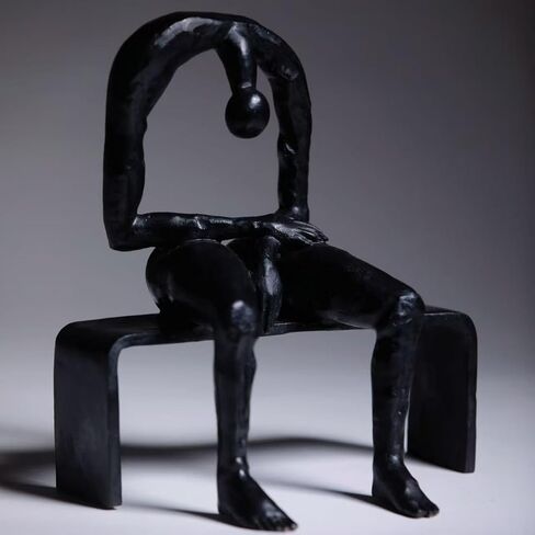 Grieving Bronze Statue The Thinker Statue Abstract Decor 8 inches high Home Decoration Sculpture in Saudi Arabia