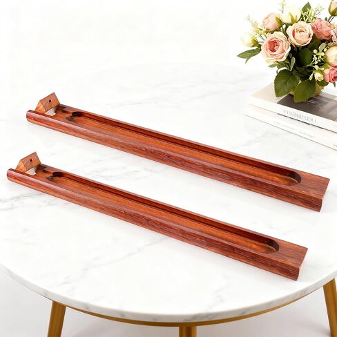 قطعتان من حامل البخور الخشبي للعصي بزاوية قابلة للتعديل، مبخرة من خشب الورد الطبيعي مقاس 9.5 بوصة مع جامع رماد البخور، مبخرة منزلية للتأمل واليوجا والاسترخاء وديكور المنزل in Kuwait