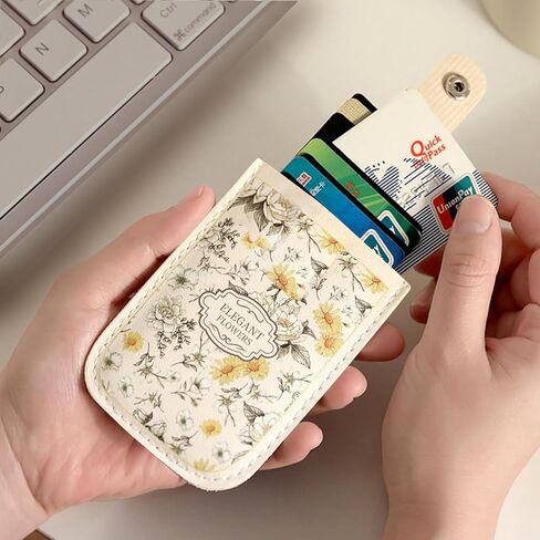 women's pull-out card bag holder women - 4 card slots, lightweight travel money organizer White in Saudi Arabia