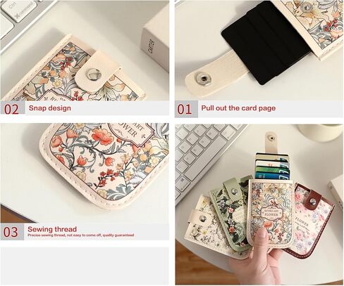 women's pull-out card bag holder women - 4 card slots, lightweight travel money organizer White in Saudi Arabia