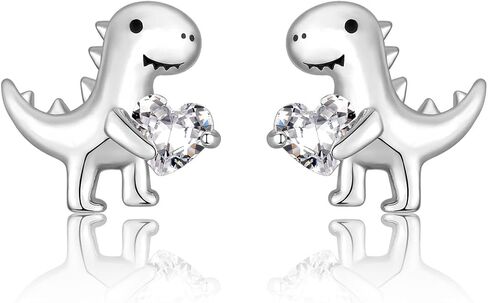Dinosaur Stud Earrings for Women, Cute Dinosaur Gifts for Adults Girls Boys on Birthday Christmas in Kuwait
