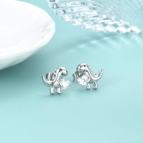 Dinosaur Stud Earrings for Women, Cute Dinosaur Gifts for Adults Girls Boys on Birthday Christmas in Kuwait