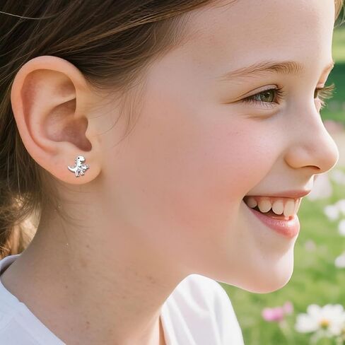 Dinosaur Stud Earrings for Women, Cute Dinosaur Gifts for Adults Girls Boys on Birthday Christmas in Kuwait