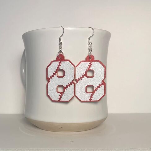 Baseball Jersey Earrings in Saudi Arabia