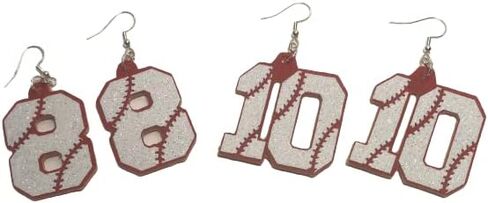 Baseball Jersey Earrings in Saudi Arabia