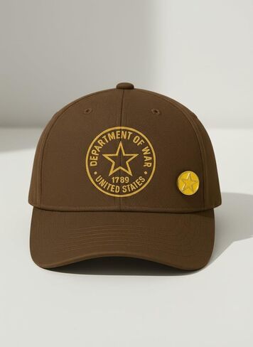 قبعة قسم الحرب، بنية عسكرية، نسيج قطني مضلع بنسبة 100%، تصميم تاريخي in Kuwait