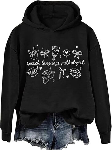 Speech Language Pathologist Sweatshirt & Hoodie Mental Health Awareness Speech Therapy Shirt Unisex in Saudi Arabia