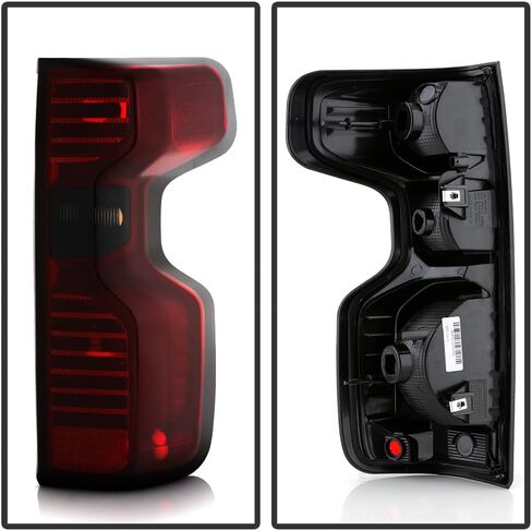 ACANII - For [Incandescent Model] 2019-2023 Chevy Silverado 1500 Red Smoked Tail Lights Beake Lamps Pair Set Left+Right in Saudi Arabia