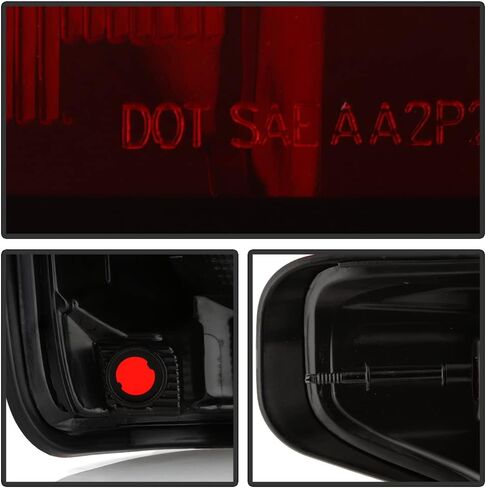 ACANII - For [Incandescent Model] 2019-2023 Chevy Silverado 1500 Red Smoked Tail Lights Beake Lamps Pair Set Left+Right in Saudi Arabia