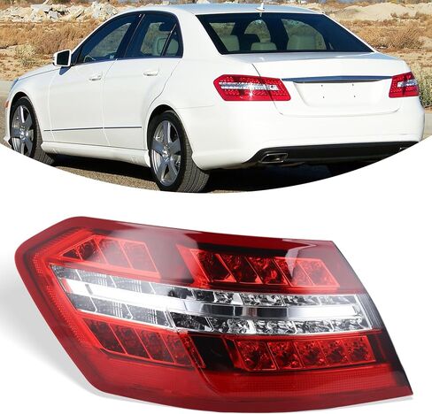 مجموعة مصابيح من النوع الأمريكي متوافقة مع مرسيدس بنز 2010-2013 W212 E350 E550 AMG ضوء الذيل الخارجي الجانب الأيسر للسائق 2129060758 MB2804106 in Kuwait