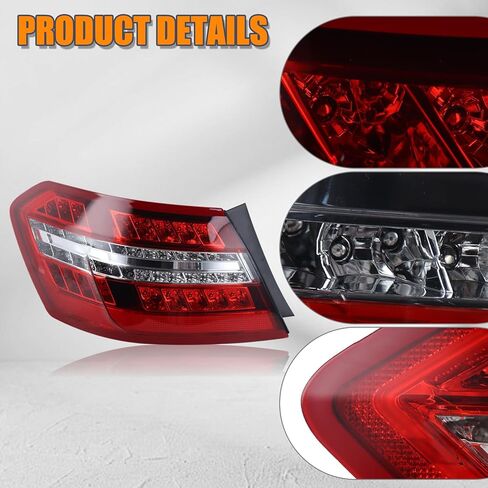 مجموعة مصابيح من النوع الأمريكي متوافقة مع مرسيدس بنز 2010-2013 W212 E350 E550 AMG ضوء الذيل الخارجي الجانب الأيسر للسائق 2129060758 MB2804106 in Kuwait