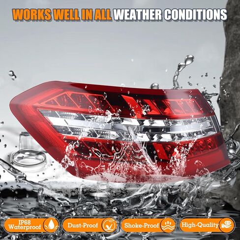 مجموعة مصابيح من النوع الأمريكي متوافقة مع مرسيدس بنز 2010-2013 W212 E350 E550 AMG ضوء الذيل الخارجي الجانب الأيسر للسائق 2129060758 MB2804106 in Kuwait