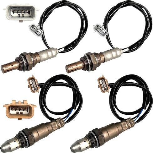 4 قطع مستشعر الأكسجين O2 250-54105،250-241107 - المنبع والأسفل متوافق مع Nissan Sentra 1.8L، Rogue Sport، Armada، Infiniti QX80 يستبدل 22693-3SR0A، 226A03RC0A، 234-9132،234-4904 in Kuwait