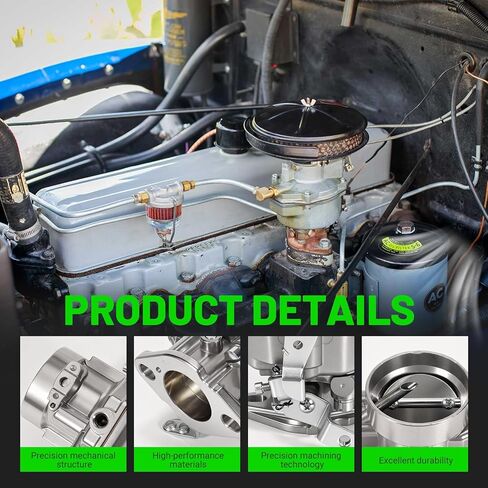 LEAPTREND 7005606 1 Barrel Carburetor Kit Rochester B Manual Choke Fit for 1950-1959 Chevy GMC Truck 235Cu & 1932-1952 Chevrolet 216ci 6-cyl 3.8L Engine w/Fuel Filter/Brushes/Gasket/Gloves in Kuwait