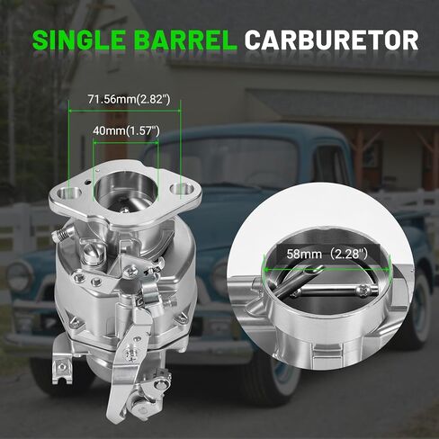 LEAPTREND 7005606 1 Barrel Carburetor Kit Rochester B Manual Choke Fit for 1950-1959 Chevy GMC Truck 235Cu & 1932-1952 Chevrolet 216ci 6-cyl 3.8L Engine w/Fuel Filter/Brushes/Gasket/Gloves in Kuwait