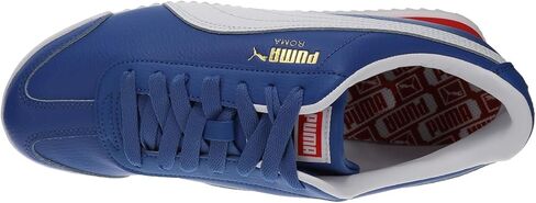 Puma Men's Roma Shoes, Mountain Blue-White AH25, 10.5 in Saudi Arabia