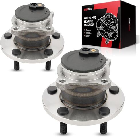 Torchbeam Pair 512347 Rear Wheel Hub Bearing Assembly for 2004-2013 Mazda 3, 2006-2010 2012-2015 Mazda 5 Wheel Bearing 5 Lugs W/ABS in Kuwait
