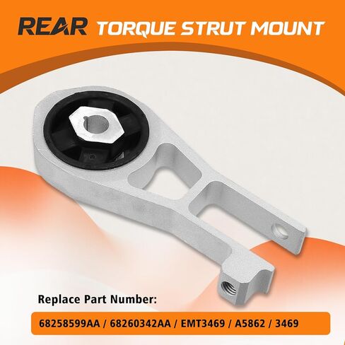 طقم تثبيت ناقل الحركة 4 قطع 68363756AA متوافق مع Jeep Renegade Compass Fiat 500X 2015-2020، بديل لـ 68363996AA 68363755AA 68258599AA in Kuwait