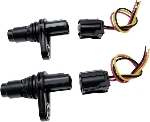 2 قطعة مستشعر موضع عمود الحدبات مع موصل 90919-05060 متوافق مع RAV4 Matrix Venza Corolla Highlander 4Runner Camry Prius Sienna Avalon C-HR xD tC iA iM CT200h ES300h NX300h Vibe in Saudi Arabia