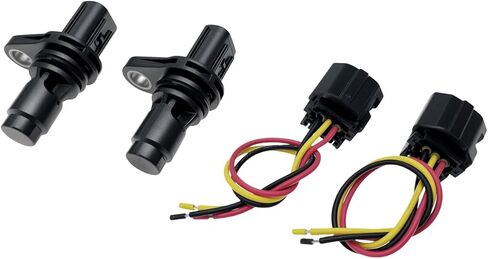 2 قطعة مستشعر موضع عمود الحدبات مع موصل 90919-05060 متوافق مع RAV4 Matrix Venza Corolla Highlander 4Runner Camry Prius Sienna Avalon C-HR xD tC iA iM CT200h ES300h NX300h Vibe in Saudi Arabia
