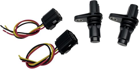 2 قطعة مستشعر موضع عمود الحدبات مع موصل 90919-05060 متوافق مع RAV4 Matrix Venza Corolla Highlander 4Runner Camry Prius Sienna Avalon C-HR xD tC iA iM CT200h ES300h NX300h Vibe in Saudi Arabia