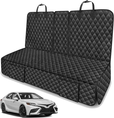 Dog Car Seat Cover for Back Seat Compatible with Toyota Camry Avalon Corolla Prius Accessories 2000-2025 2026, Waterproof & Non-Slip Car Pet Bench Rear Seat Covers in Kuwait