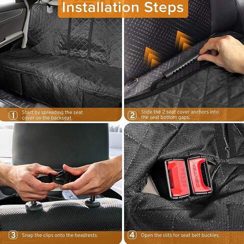 Dog Car Seat Cover for Back Seat Compatible with Toyota Camry Avalon Corolla Prius Accessories 2000-2025 2026, Waterproof & Non-Slip Car Pet Bench Rear Seat Covers in Kuwait