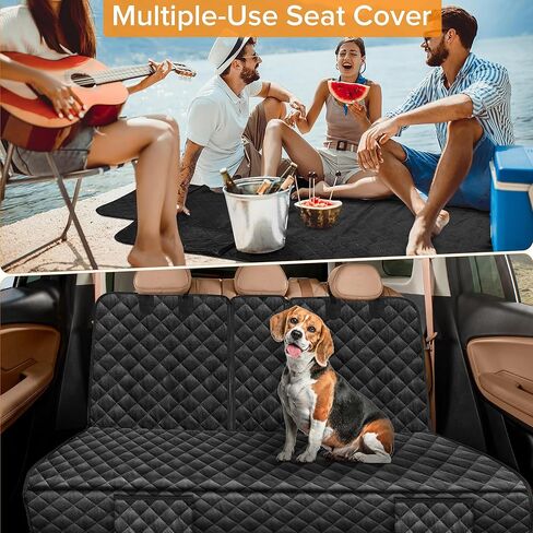 Dog Car Seat Cover for Back Seat Compatible with Toyota Camry Avalon Corolla Prius Accessories 2000-2025 2026, Waterproof & Non-Slip Car Pet Bench Rear Seat Covers in Kuwait