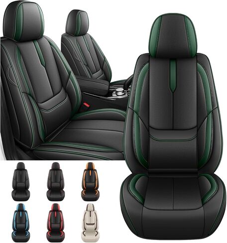 Arazi Seat Covers Full Set for Jeep Wrangler 2009-2025, Nappa Leather Car Seat Cover Full Coverage Waterproof Premium Seat Protectors (Black&Blue,5 Seats Standard) in Saudi Arabia