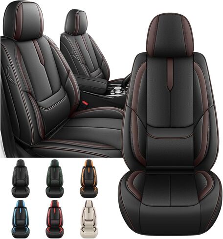 Arazi Seat Covers Full Set for Jeep Wrangler 2009-2025, Nappa Leather Car Seat Cover Full Coverage Waterproof Premium Seat Protectors (Black&Blue,5 Seats Standard) in Saudi Arabia