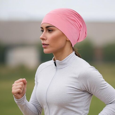 Silk Bonnet for Sleeping Women, Satin Lined Beanie for Curly Hair, Soft Adjustable Sleep Cap for Natural Hair in Saudi Arabia