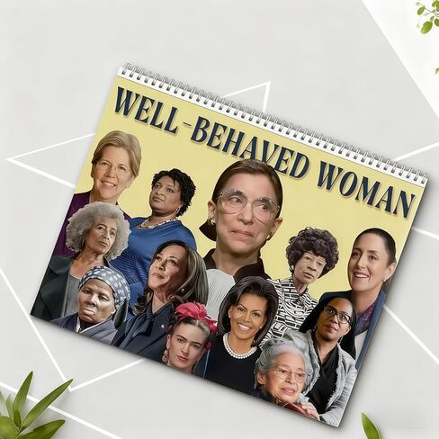 تقويم حائط نسوي لعام 2026 - تقويم تمكين "المرأة ذات السلوك الجيد"، 11 بوصة × 8.5 بوصة، هدية ملهمة للنساء وديكور المنزل والمكتب in Kuwait