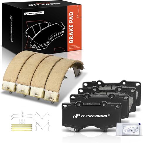 A-Premium Front and Rear Ceramic Disc Brake Pads Set Compatible with Select Toyota Models - Tacoma 2005-2023, 8 Pcs in Saudi Arabia