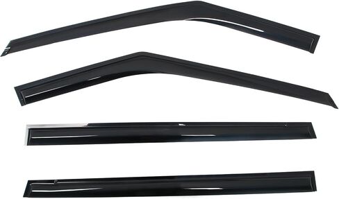 IKON MOTORSPORTS Tape on Window Visors Compatible with 2022-2026 Kia Carnival, Mugen Style Acrylic Somke Rain Guards, Side Window Wind Deflectors 4PCS in Saudi Arabia