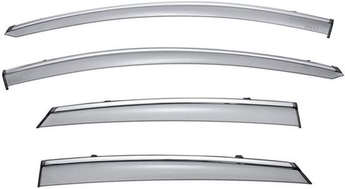 WellVisors Window Visors Wind Deflectors Compatible with Ford 2013-2020 Fusion Sedan with Chrome Trim Rain Guards 3-847FD010 in Saudi Arabia