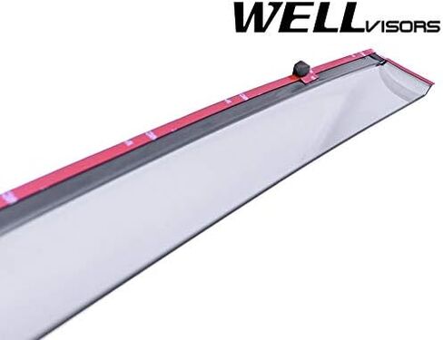 WellVisors Window Visors Wind Deflectors Compatible with Ford 2013-2020 Fusion Sedan with Chrome Trim Rain Guards 3-847FD010 in Saudi Arabia