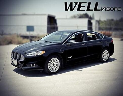 WellVisors Window Visors Wind Deflectors Compatible with Ford 2013-2020 Fusion Sedan with Chrome Trim Rain Guards 3-847FD010 in Saudi Arabia